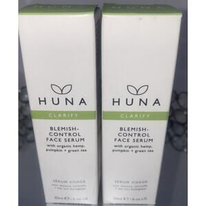 Lot of 2 - Huna Clarify Blemish-Control Face Serum 1oz/30 ml Full Size NIB!